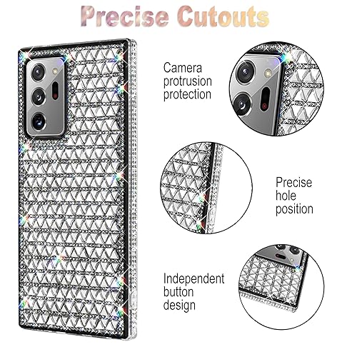 KANGHAR Galaxy Note 20 Ultra Case Bling,Glitter Samsung Note 20