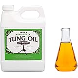 Hope's 100% Pure Tung Oil, Waterproof Natural Wood Finish and Sealer, 32 Fl Oz