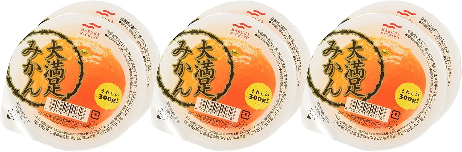 Amazon マルハ 大満足みかん 300g 6個 マルハ ゼリー 通販