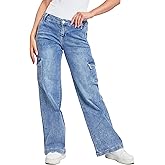 YMI Womens YMI Jeans Women’s Straight Leg Cargo Skate Jeans