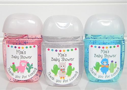 personalized hand sanitizer baby shower favors