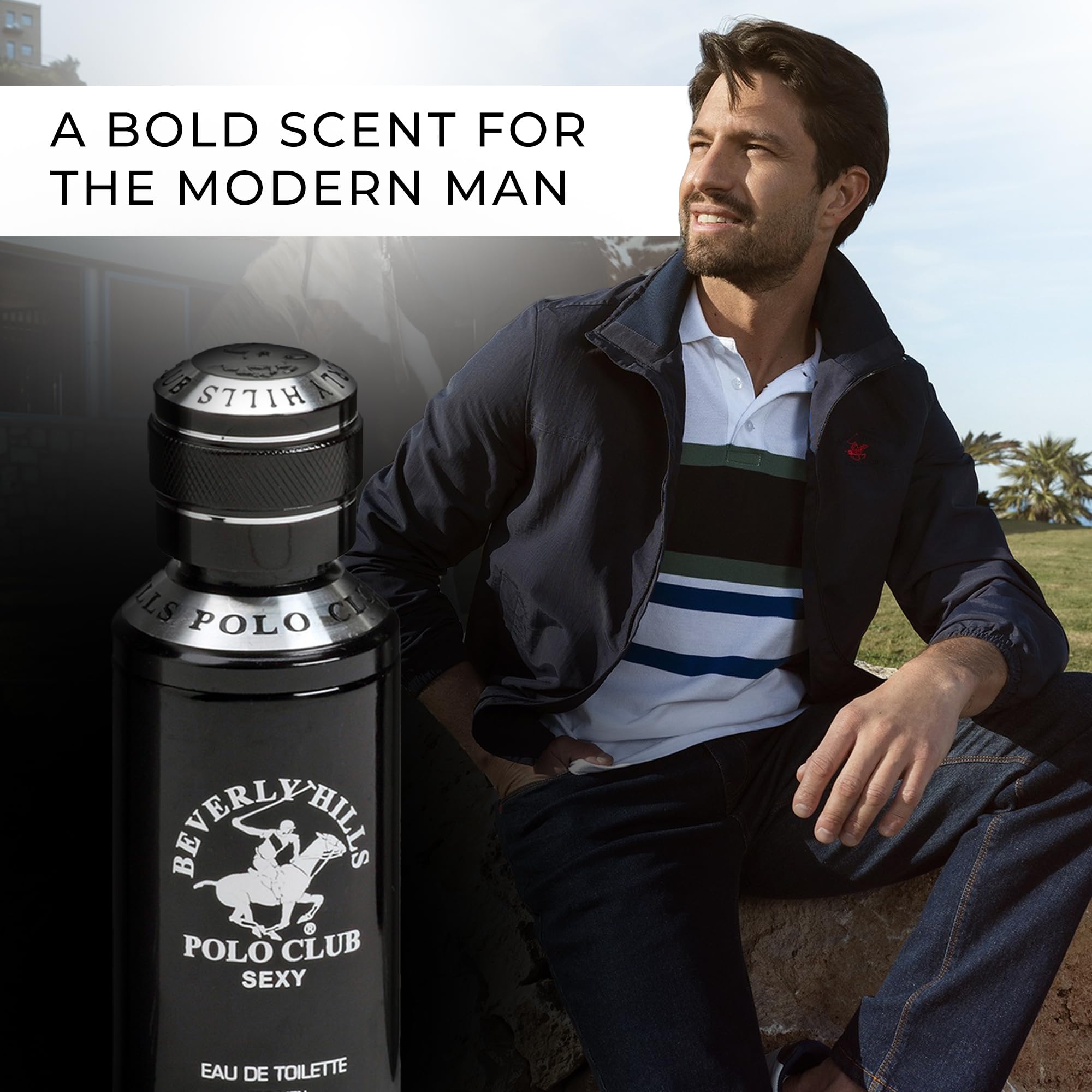 Beverly Hills Polo Club SEXY - Oriental, Woody Cologne for Men - Timeless, Fresh & Masculine Fragrance Scent - Eau De Toilette Spray 3.40fl.oz / 100ml
