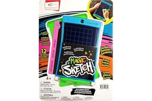 Magic Sketch Boogie Board - Blue - Jot 8.5 LCD Writing Tablet-12 templates, on e Stylus+ one Protective Cover