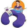 SunnyBay Microwave Heating Pad, Microwavable Heated Neck Pillow for Moist Hot Therapy, Aromatherapy Heated Neck and Shoulder Wrap with Flaxseed and Lavender Filling, FSA HSA Eligible, 2.5 lbs, Purple