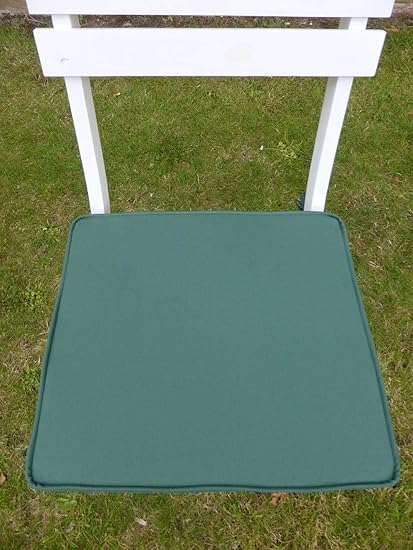 UK-Gardens Green Garden Furniture Chair Cushion Seat Pad For Folding