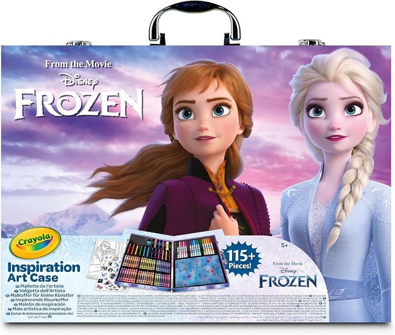 Valigetta Colori Disney Frozen 2 – Kit Creativo con 115 Pezzi Assortiti, Età Consigliata: 5-10 Anni