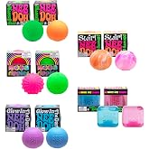 Schylling NeeDoh Teenie 10-Pack - Variety of Mini Squish Toys | Includes Original, Swirl, Ripples, Glow, Nice Ice Baby