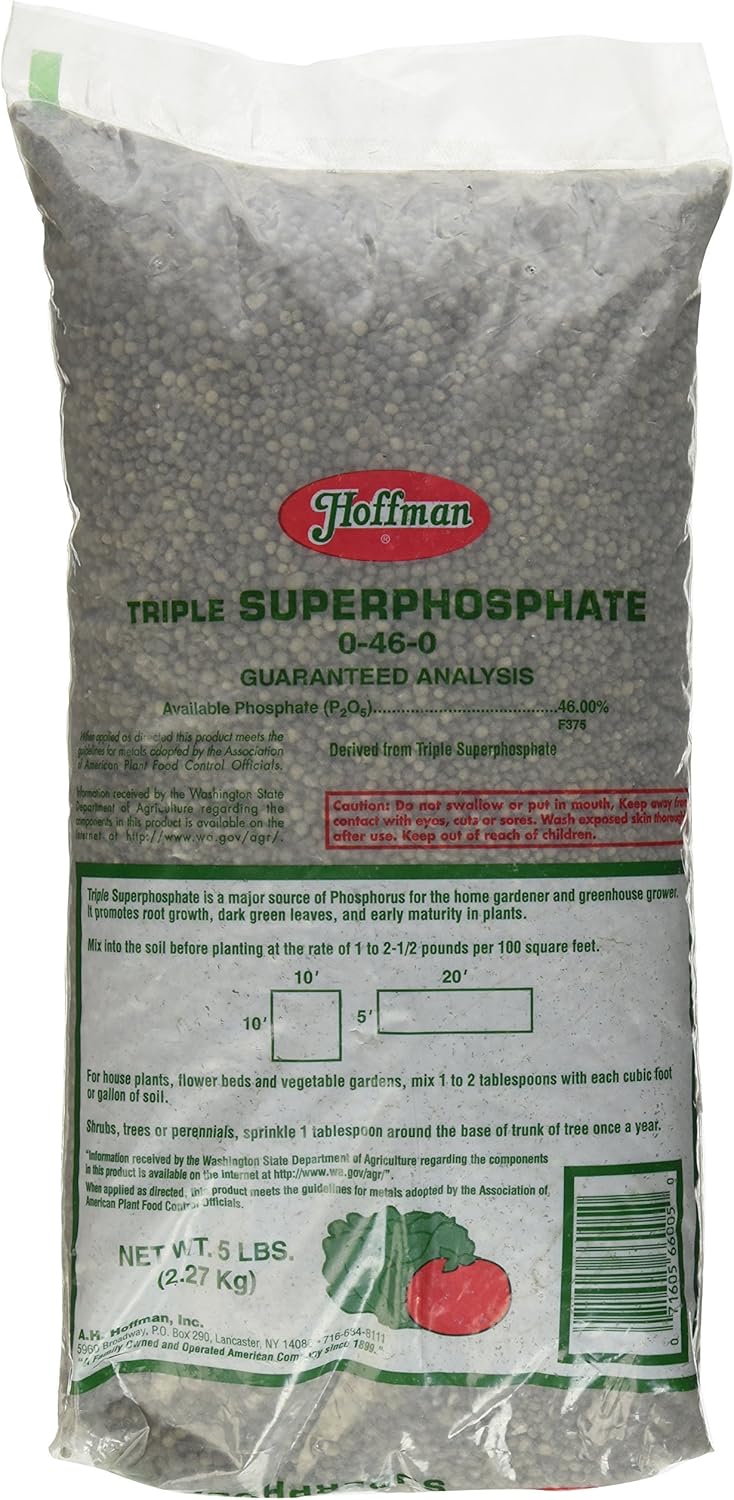 Hoffman Triple Super Phosphate Fertilizer 5lb Plant Food 0