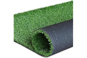 Realistic Artificial Grass Turf Lawn-5FTX10FT, 0.7" Indoor Outdoor Garden Lawn Landscape Synthetic Grass Mat Fake Grass Rug