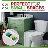 Unibos Freestanding Bathroom Storage Cabinet White Slimline Box view 9