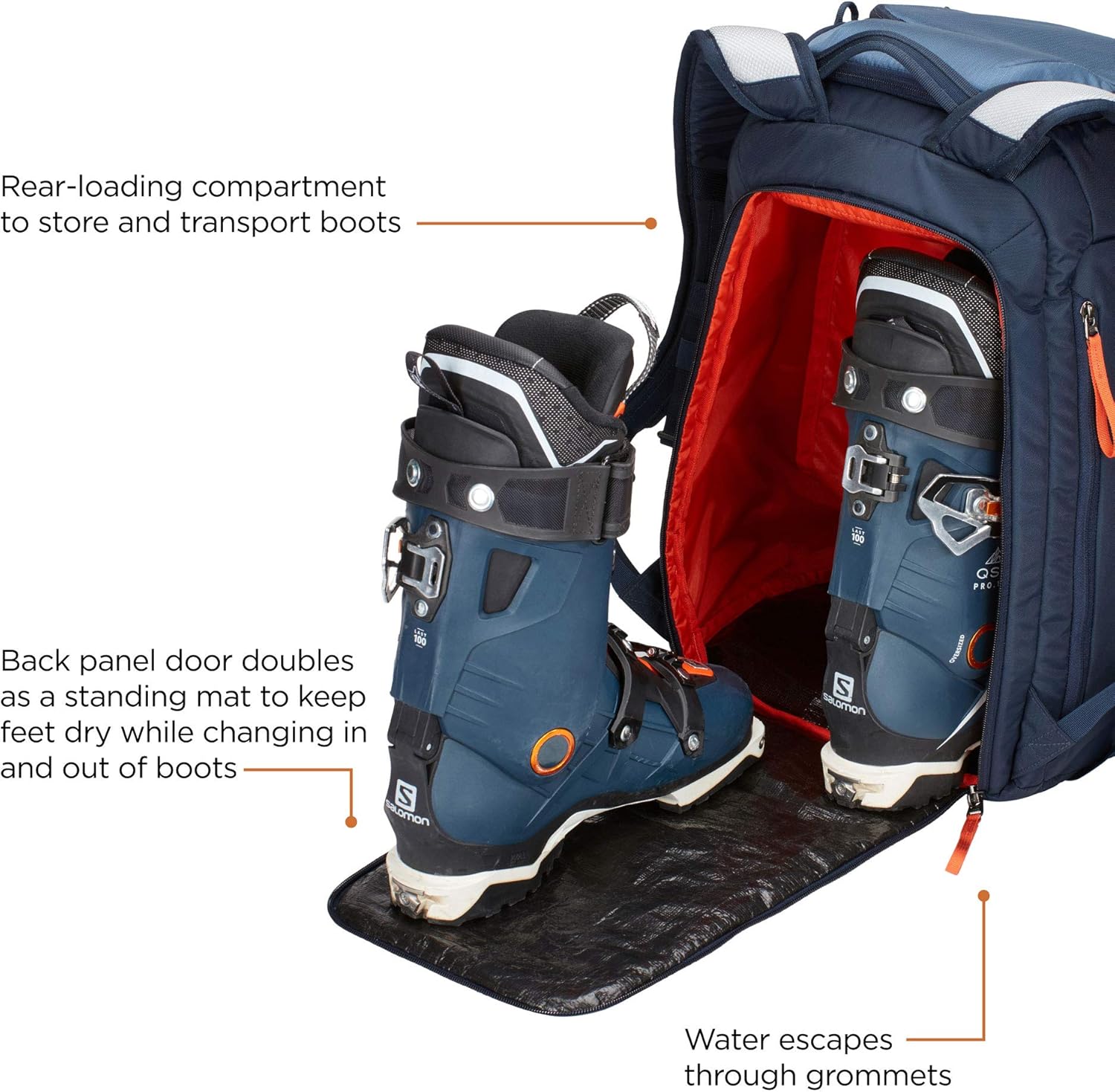 thule ski boot backpack