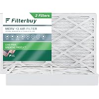 Filterbuy Filtro dell'aria MERV 11, filtro dell'aria pieghettato, 15 x 20 x 20 x 2, filtri per forno a corrente alternata (4 pezzi, oro