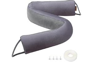 MAGZO Door Draft Stopper, 36 Inch Under Door Draft Blocker Noise Stopper, Weighted Wind Blocker Draft Guard for Bottom of Door, Gray