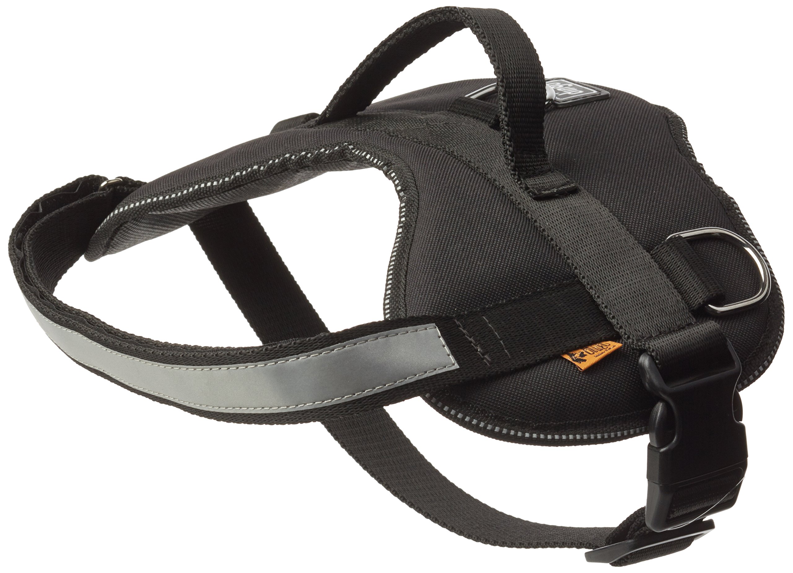 Dingo Dog Harness Handmade Reflective STRONG Modern Handle on the Back Sport Type Black 12936