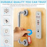 Rubigo 3 Pack Disabled Toilet Key UK with Just Cant Wait Card Blue view 3