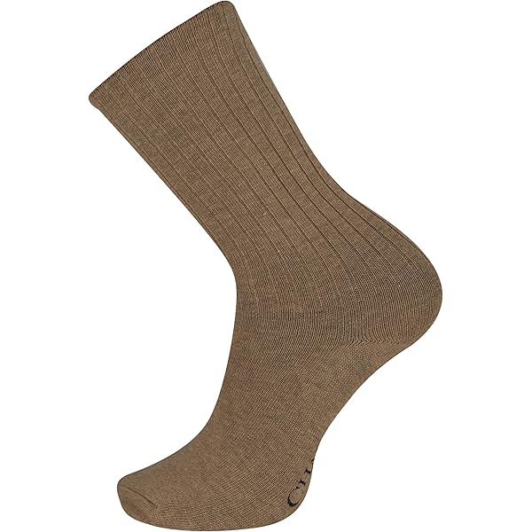 Biagio 6 Pair of Solid Men's Olive Green Color Cotton Dress Socks