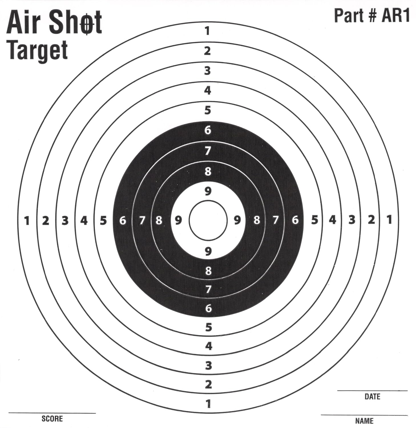 Air Soft Shot Targets Paper 100 Pack Training BB Traps 5.5 Fits Heavy