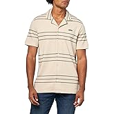 KARL LAGERFELD Mens Knitted Button Front Collared Short Sleeve Shirt