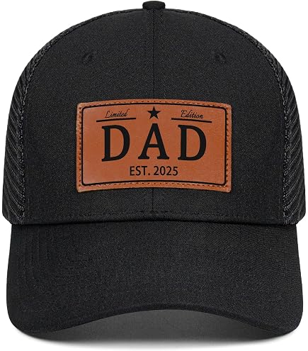 Dad 2027 Parents 2027 Dad est 2027 Adjustable Printed Baseball Hat