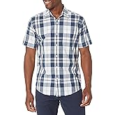 Amazon Essentials Men's Regular-Fit Short-Sleeve Poplin Shirt