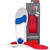 CURREX ActivePro Insoles for Walking, Working, Standing, Dance, Running & Other Sports Shoes, Arch Support Inserts to Help Reduce Fatigue & Ankle & Heel Pain for Men & Women (Low Arch, Medium)