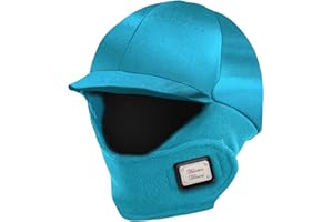 Harrison Howard Equestrian Helmet Cover with Fleece Neck Winter Riding Helmet Cover