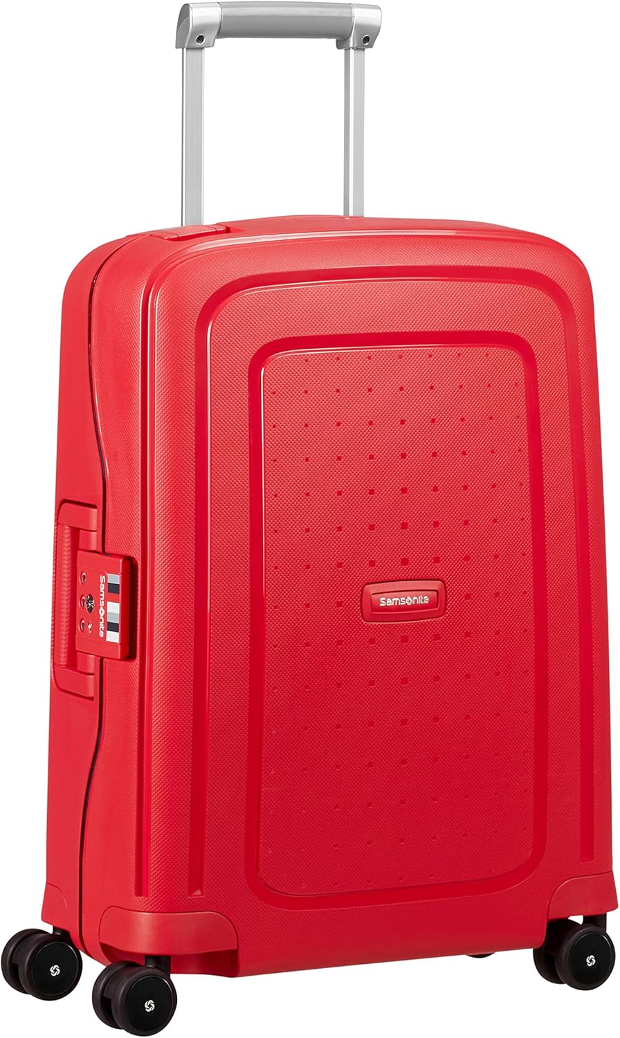 Samsonite S'Cure Spinner S Hand Luggage, 55 cm, 34 Litre, Red (Capri