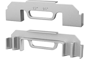 Kolvoii 2 Pcs Framing Tools, 12", 14" & 16" On-Center Stud Layout Tool, 100% Cast Aluminum Framing Jig, 3 in 1 Stud Framing Tool for Walls, Roofs, Floors or Ladders