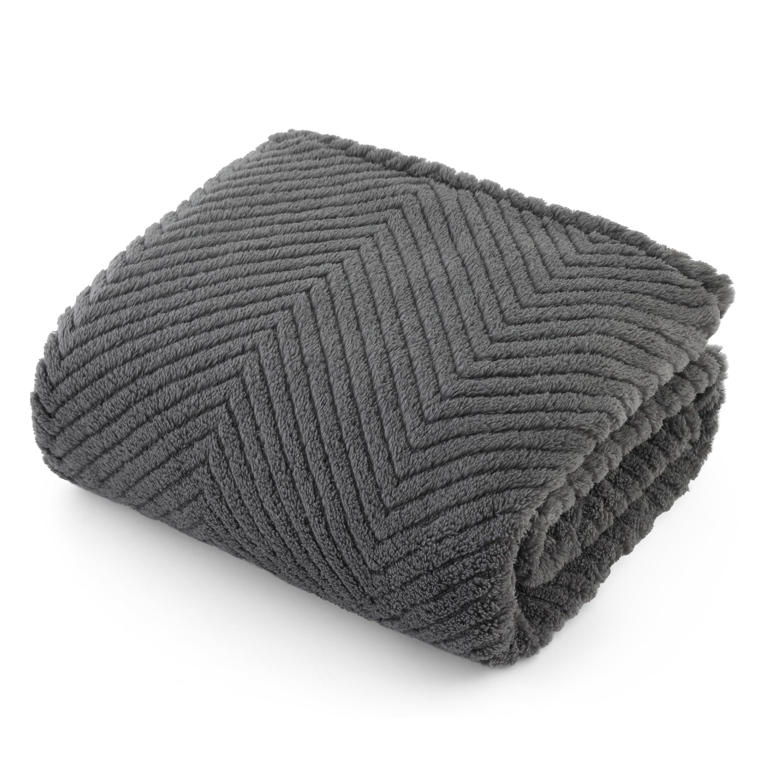 Bedsure Medium Dog Blankets Washable - 100x80cm Soft Fluffy Puppy Blanket for Medium Dogs, Cosy Calming Cat Blanket for Indoor Cats, Fleece Dog Bed Blankets, Pet throws for Sofa, Dark Grey