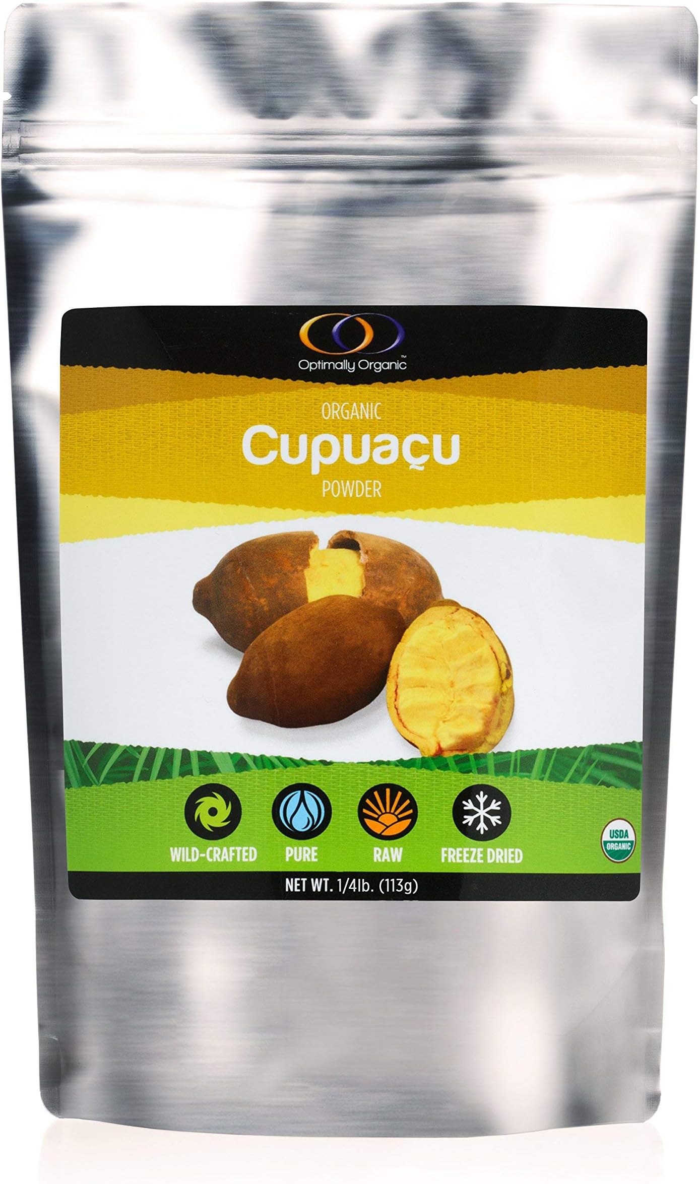 Wild-Crafted Cupuacu Powder, 1/4 Lb, All Natural, Raw, Essential Nutrients