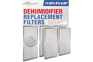 LifeSupplyUSA Filter Replacement Compatible with AlorAir Sentinel HD55 Crawl Space Basement Dehumidifier, G3 Filter (5-Pack)
