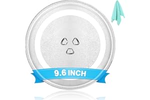 HIFLORA 9.6" Universal Microwave Plate Replacement Glass Turntable| Fits GE, LG, Panasonic, Frigidaire, Farberware & More