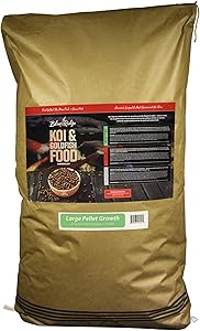 Blue Ridge Fish Food Pellets [50lb], Koi and Goldfish Growth Formula, Floating 3/16