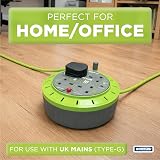 Status 4 Socket Cable Reel 10m Green 13A Heavy Duty Outdoor Extension Lead view 3