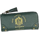 Bioworld Harry Potter Wallet Designer Hogwarts Slytherin House Zipper Clutch Faux Leather Wallet For Women