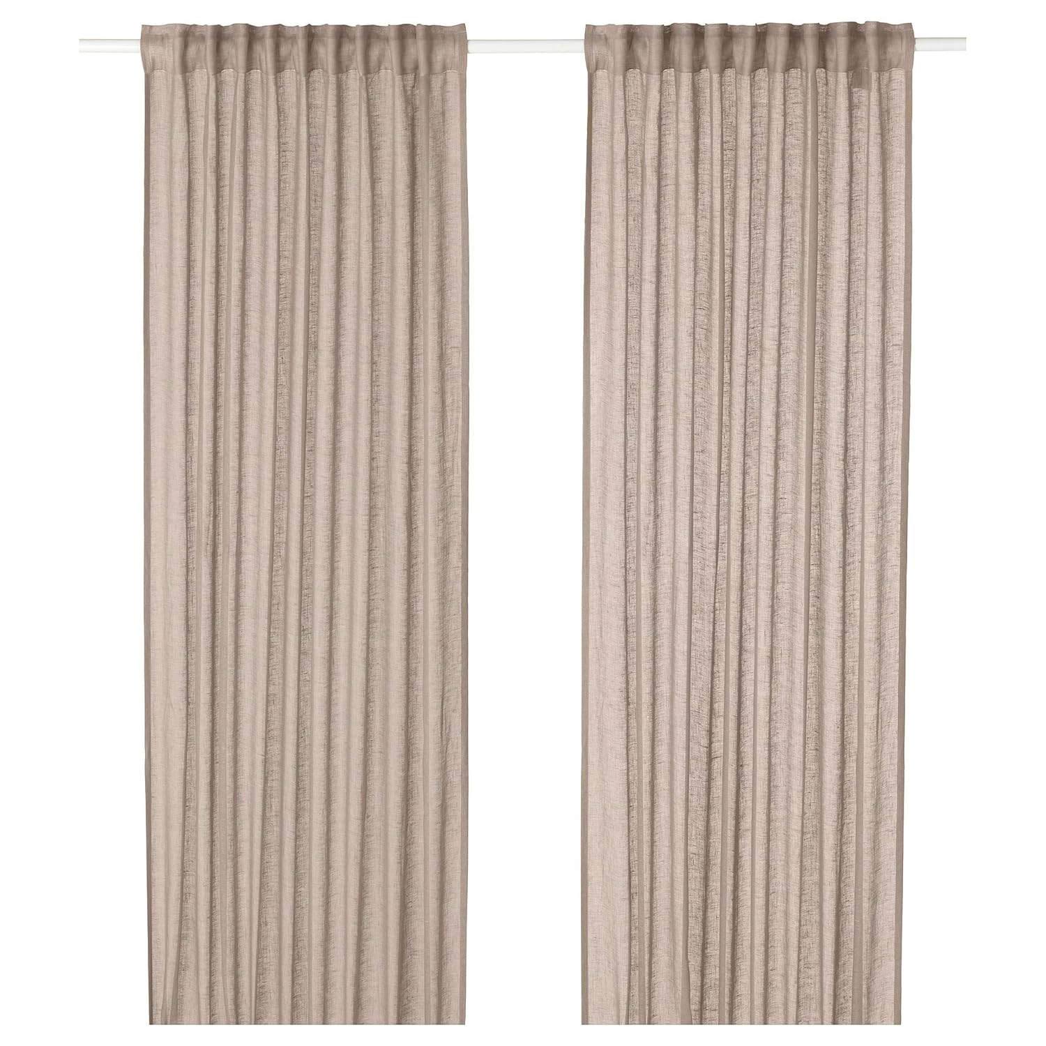 Buy Ikea Lejongap Curtains 1 Pair Beige 145x300 Cm 57x118