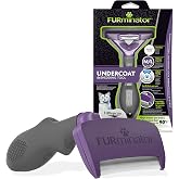 FURminator Undercoat deShedding Tool for Medium/Large Short Hair Cats Over 4.5 kg, Violet