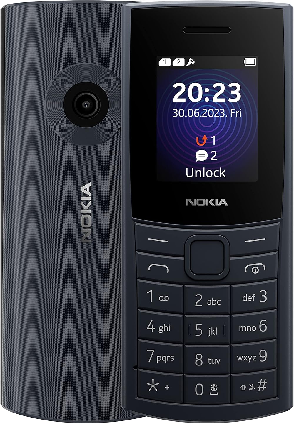 Nokia 110 4G Feature Phone Dual SIM Camera Bluetooth FM Radio MP3 Blue