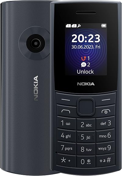 Nokia 110 4G Feature Phone Dual SIM Camera Bluetooth FM Radio MP3 Blue