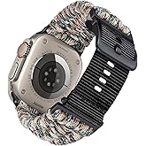 BINLUN Compatible with Apple Watch Band 49mm 46mm 45mm 44mm 42mm, Braided Paracord Nylon Replacement Strap Compatible with iWatch Ultra3 Ultra2 Ultra SE3 Series 11/10/9/8/7/SE2/SE/6/5/4/3/2/1 for Men
