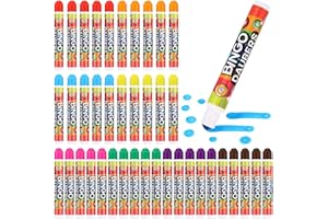 Crtiin 40 Pcs Bingo Daubers Dot Markers Set 12ml /0. 4oz Each, 8 Vibrant Colors for Kids Adults Dot Paint Markers Idea for Bingo Games, Art Crafts, Classroom Activities DIY Projects