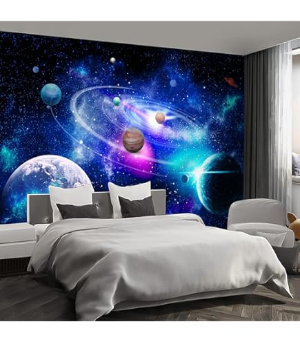 wall26 Removable Wall Sticker/Wall Mural Cosmic Metal Spaceship
