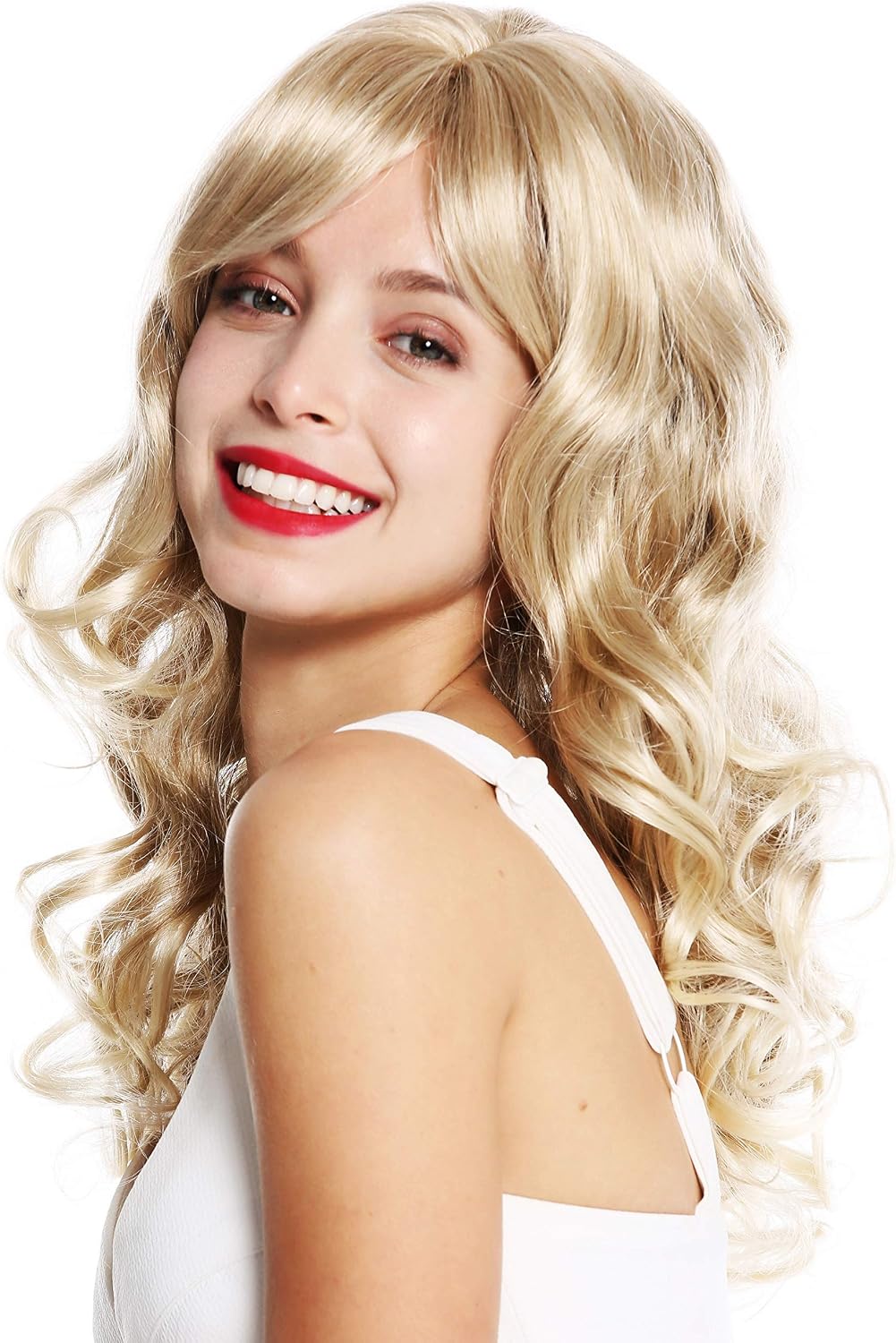 WIG ME UP - VK-46-15-T613 quality women's wig long curls classy noble curled diva blonde platinum highlights tips - Image 4