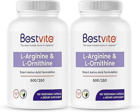 Amazon Com L Arginine L Ornithine 500 250 240 Vegetarian