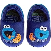 Sesame Street Slippers for Girls and Boys Elmo Cookie Monster Big Bird Abby Slipper Boots Warm Fluffy House Shoes Sizes: 3-4 Infant 5-10 Toddler