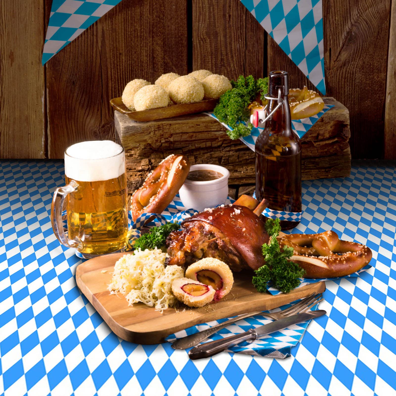 ZYP 5PCS Oktoberfest Tablecloths,54