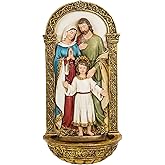 Joseph's Studio Holy Family Water Font – Renaissance Collection, 7.75”H – Catholic Home Décor, Religious Gift for Sacraments, Holidays & Inspiration