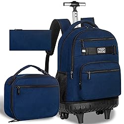 TXHVO 3PCS Rolling Backpack for Men, 21 Inches