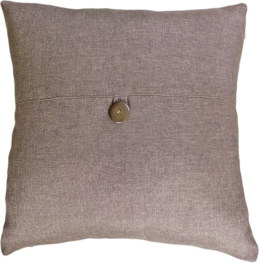 Amazon Com Blue Dolphin Decorative Button Brown Throw Pillow