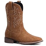 Lumeheel Cowboy Boots for Men - Western Square Toe